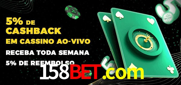 Promoções do cassino ao Vivo 158bet.com